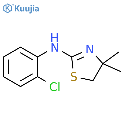 N-(2-Chlorophenyl)-4,4-dimethyl-4,5-dihydro-1,3-thiazol-2-amine structure