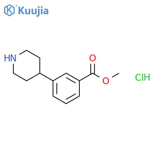 Methyl 3-(piperidin-4-yl)benzoate hydrochloride structure