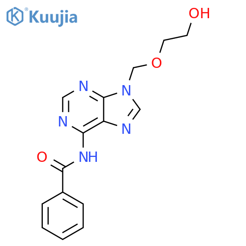 Benzamide, N-[9-[(2-hydroxyethoxy)methyl]-9H-purin-6-yl]- structure