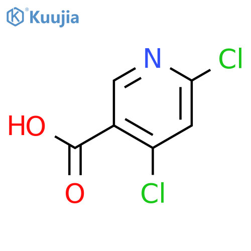 4,6-dichloropyridine-3-carboxylic acid structure