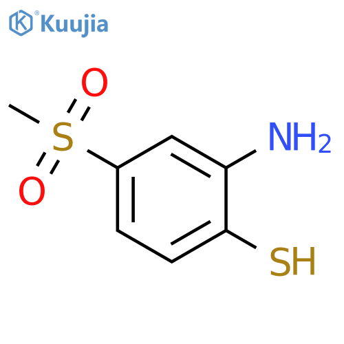 2-amino-4-methanesulfonylbenzene-1-thiol structure