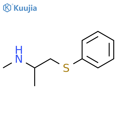 methyl[1-(phenylsulfanyl)propan-2-yl]amine structure