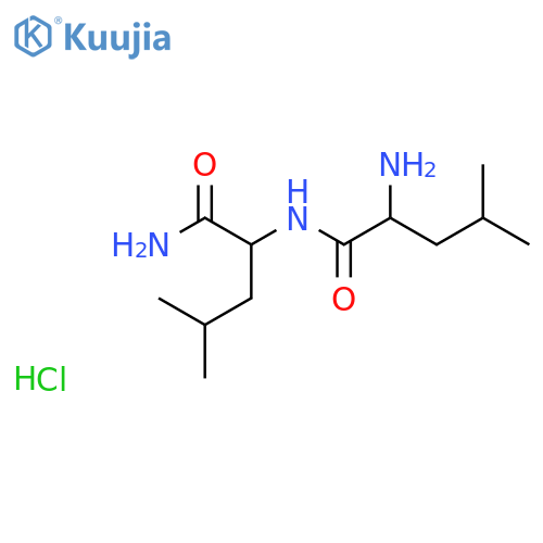 H-Leu-Leu-Nh2 Hydrochloride Salt structure