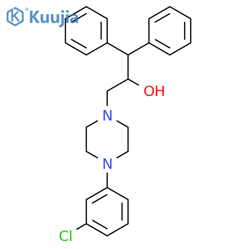 3-[4-(3-Chlorophenyl)piperazin-1-yl]-1,1-diphenylpropan-2-ol structure