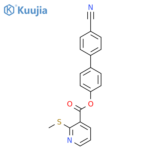 4'-Cyano-[1,1'-biphenyl]-4-yl 2-(methylthio)nicotinate structure