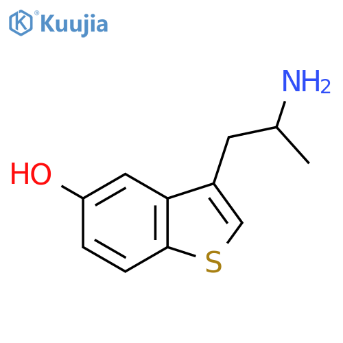 3-(2-Aminopropyl)-1-benzothiophen-5-ol structure