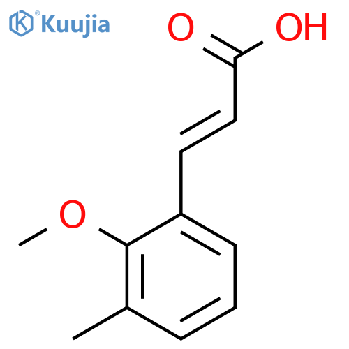 3-(2-methoxy-3-methylphenyl)prop-2-enoic acid structure