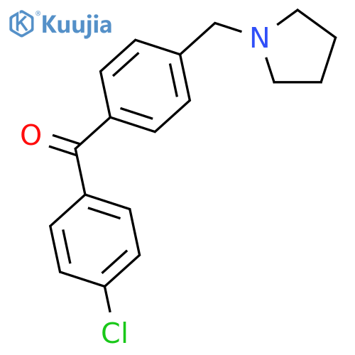 4-Chloro-4'-pyrrolidinomethyl benzophenone structure