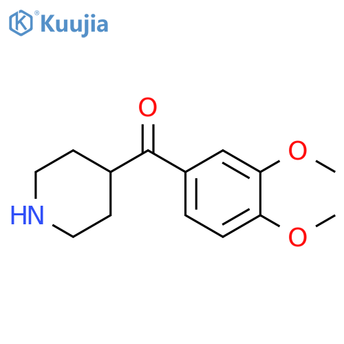 4-(3,4-dimethoxybenzoyl)piperidine structure