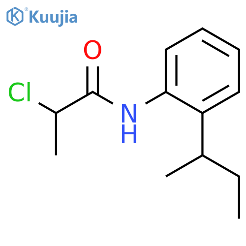 N-2-(Butan-2-yl)phenyl-2-chloropropanamide structure