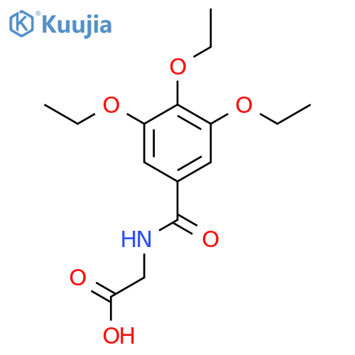 2-(3,4,5-triethoxyphenyl)formamidoacetic acid structure