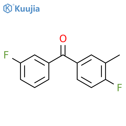 (4-fluoro-3-methyl-phenyl)-(3-fluorophenyl)methanone structure