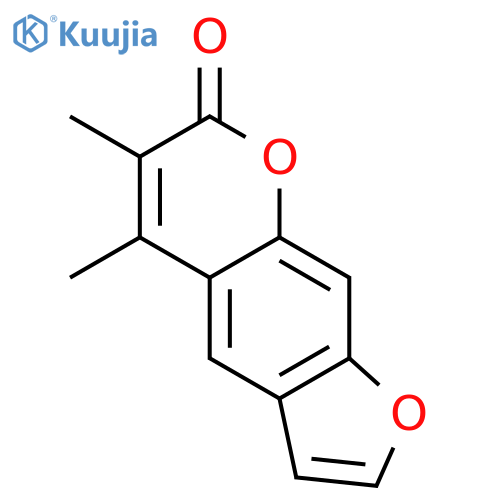 5,6-dimethyl-7H-furo[3,2-g]chromen-7-one structure