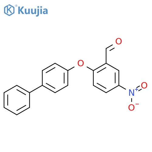 2-([1,1'-Biphenyl]-4-yloxy)-5-nitrobenzaldehyde structure