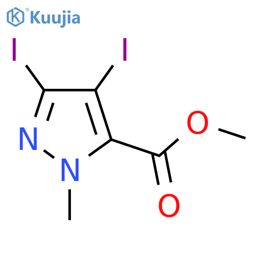methyl 3,4-diiodo-1-methyl-1H-pyrazole-5-carboxylate structure
