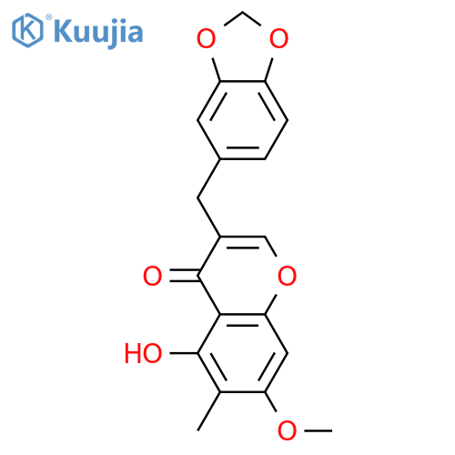 3',4',5,7-Tetrahydroxy-6-methylhomoisoflavone; 3',4'-Methylene, 7-Me ether structure
