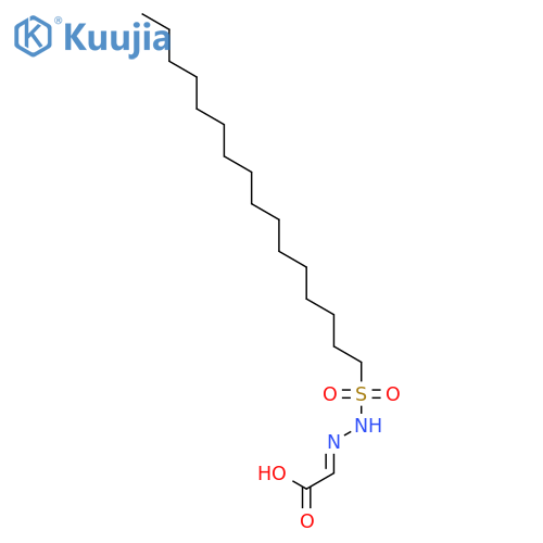 [2-(hexadecylsulfonyl)hydrazinylidene]acetic acid structure