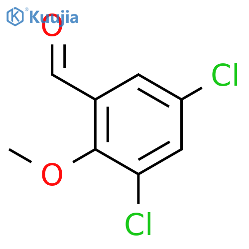 3,5-Dichloro-2-methoxybenzaldehyde structure