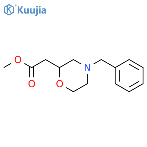 (4-BENZYL-MORPHOLIN-2-YL)-ACETIC ACID METHYL ESTER structure