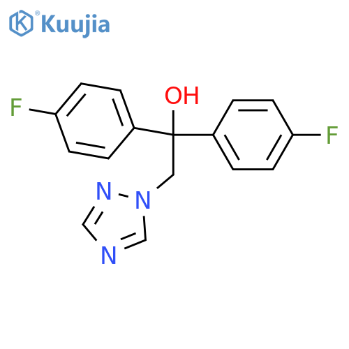 1-(4-chlorophenyl)-1-(4-fluorophenyl)-2-(1H-1,2,4-triazol-1-yl)-1-ethanol structure