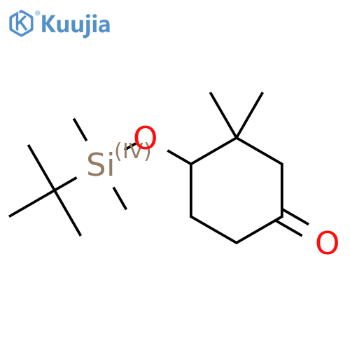 4-((Tert-Butyldimethylsilyl)oxy)-3,3-dimethylcyclohexanone structure