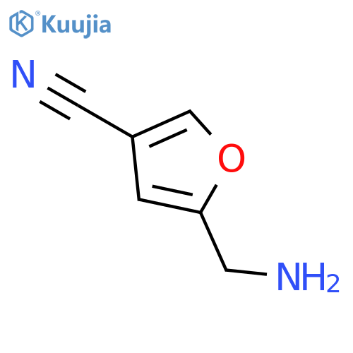 5-Aminomethyl-furan-3-carbonitrile structure