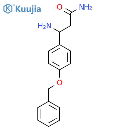 3-amino-3-4-(benzyloxy)phenylpropanamide structure