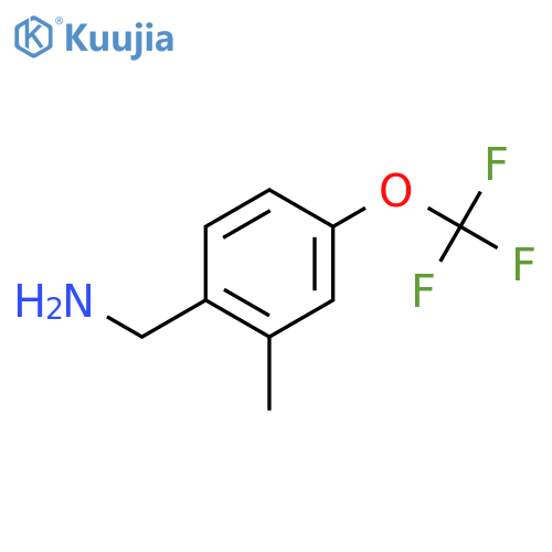 (2-Methyl-4-(trifluoromethoxy)phenyl)methanamine structure