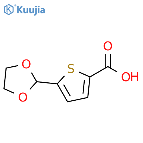 2-Thiophenecarboxylic acid, 5-(1,3-dioxolan-2-yl)- structure