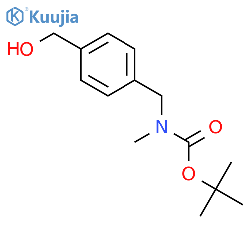tert-Butyl 4-(hydroxymethyl)benzyl(methyl)carbamate structure