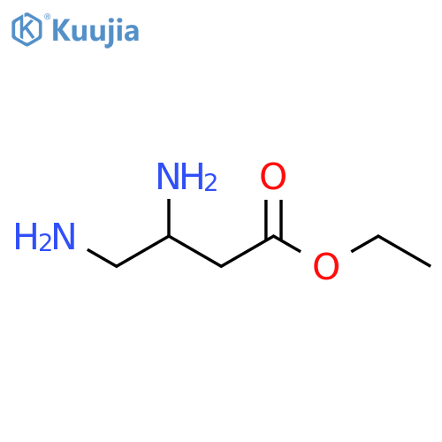 Butanoic acid, 3,4-diamino-, ethyl ester structure