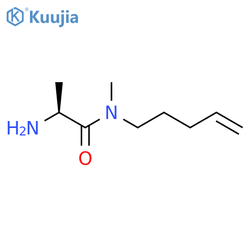 (2S)-2-amino-N-methyl-N-(pent-4-en-1-yl)propanamide structure