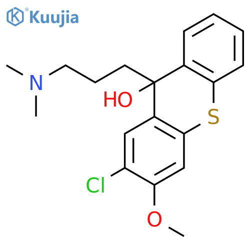 9H-Thioxanthen-9-ol, 2-chloro-9-[3-(dimethylamino)propyl]-3-methoxy- structure