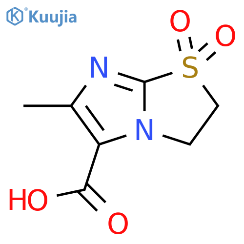 Imidazo[2,1-b]thiazole-5-carboxylic Acid, 2,3-dihydro-6-methyl-, 1,1-dioxide (en) structure