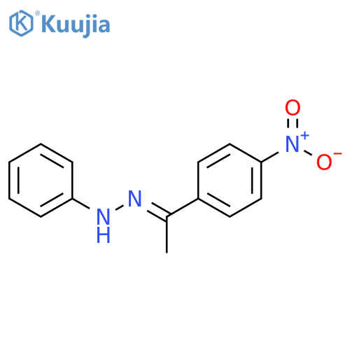 1-1-(4-nitrophenyl)ethylidene-2-phenylhydrazine structure