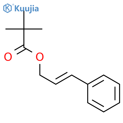 Propanoic acid, 2,2-dimethyl-, 3-phenyl-2-propenyl ester structure