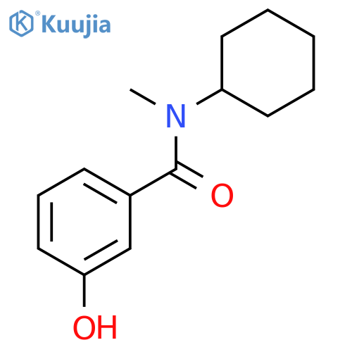 Benzamide, N-cyclohexyl-3-hydroxy-N-methyl- structure
