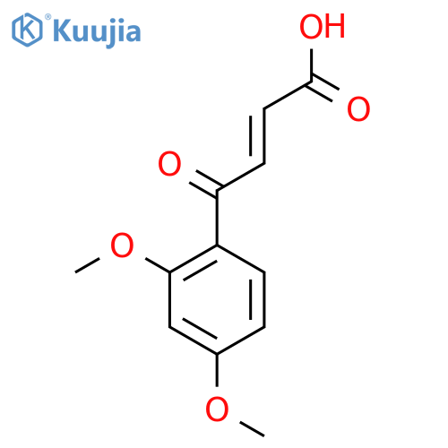 (E)-4-(2,4-Dimethoxyphenyl)-4-oxo-2-butenoic acid structure