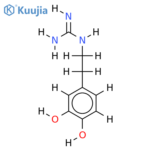 (11)C-3,4-dihydroxyphenethylguanidine structure