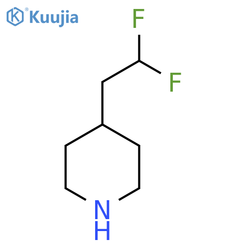 4-(2,2-Difluoroethyl)piperidine structure