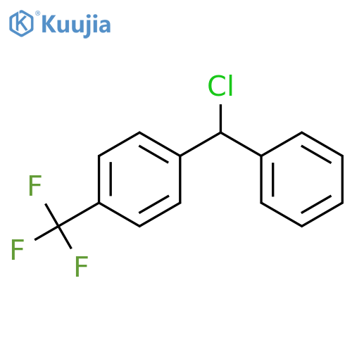 BENZENE, 1-(CHLOROPHENYLMETHYL)-4-(TRIFLUOROMETHYL)- structure