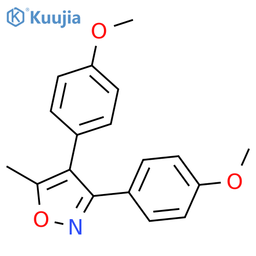 3,4-Bis(4-methoxyphenyl)-5-methylisoxazole structure