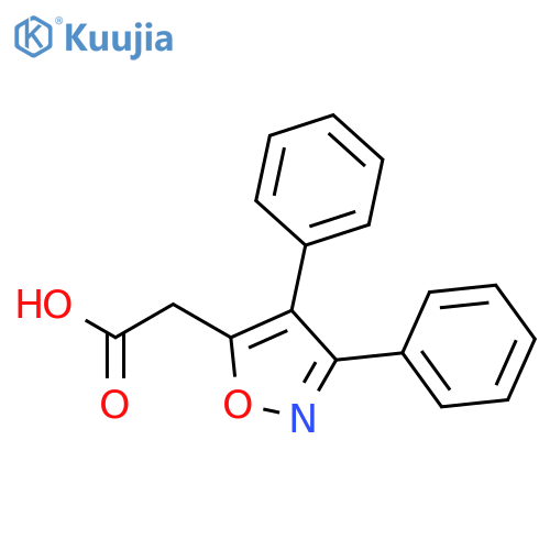 5-ISOXAZOLEACETIC ACID, 3,4-DIPHENYL- structure