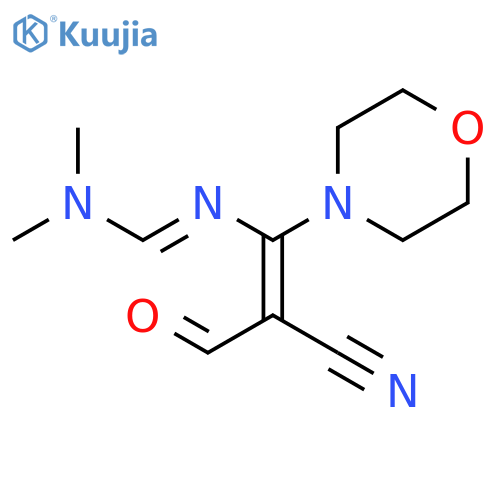 Methanimidamide,N'-[2-cyano-1-(4-morpholinyl)-3-oxo-1-propenyl]-N,N-dimethyl- structure