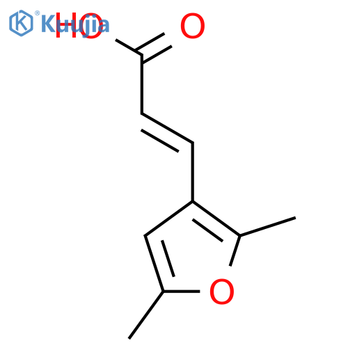 (2E)-3-(2,5-Dimethylfuran-3-yl)prop-2-enoic acid structure