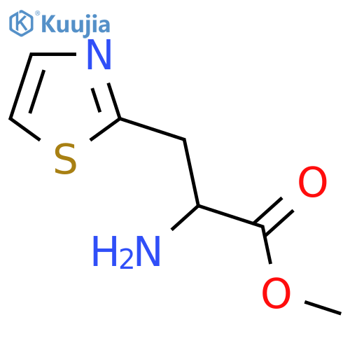 methyl 2-amino-3-(1,3-thiazol-2-yl)propanoate structure
