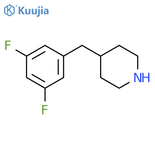 4-(3,5-difluorophenyl)methylpiperidine structure