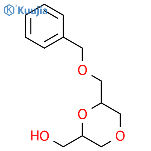 6-(Phenylmethoxy)methyl-1,4-dioxane-2-methanol structure