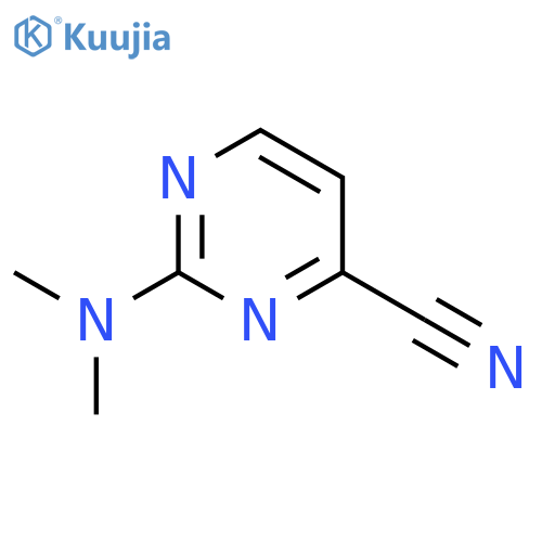 4-Pyrimidinecarbonitrile, 2-(dimethylamino)- structure