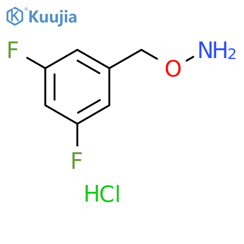 Hydroxylamine, O-[(3,5-difluorophenyl)methyl]-, hydrochloride (1:1) structure